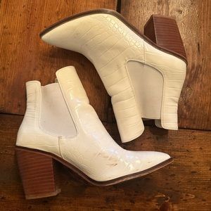 White Chinese Laundry Boots
